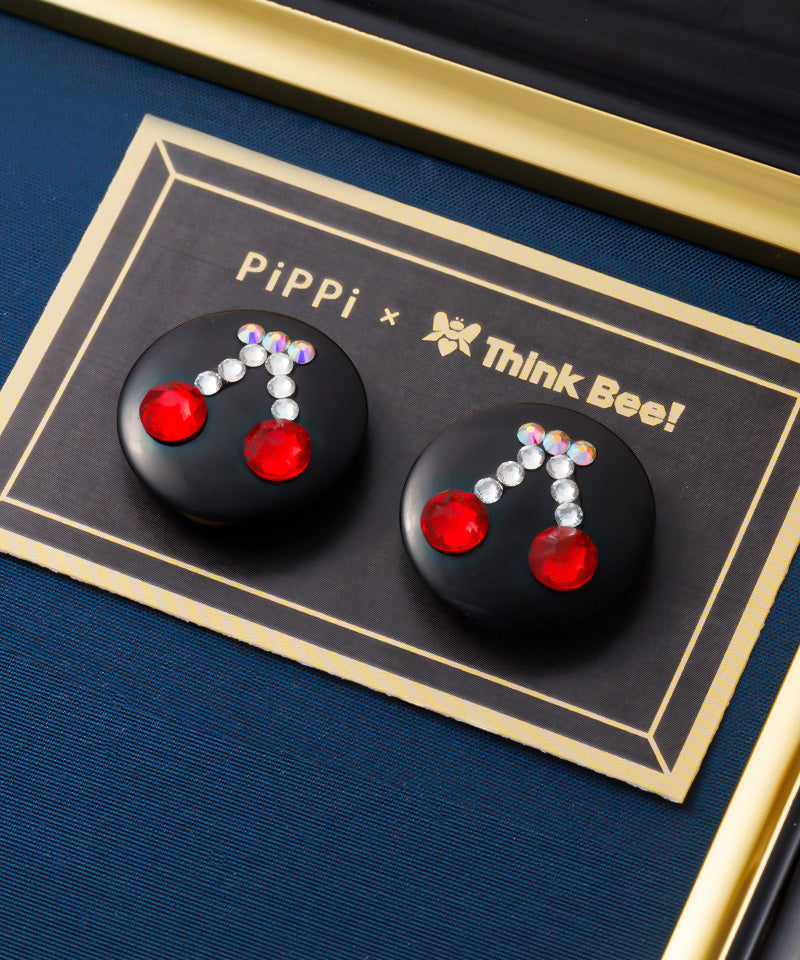 Think Bee!×貼るだけピアス （チェリーオーベイビーポーチ